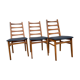 Set of 3 old scandinavian chairs, 60