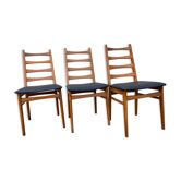 Set of 3 old scandinavian chairs, 60