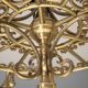 Decorative brass chandelier, 1980s