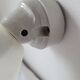 Art deco wall lamp in porcelain and glass
