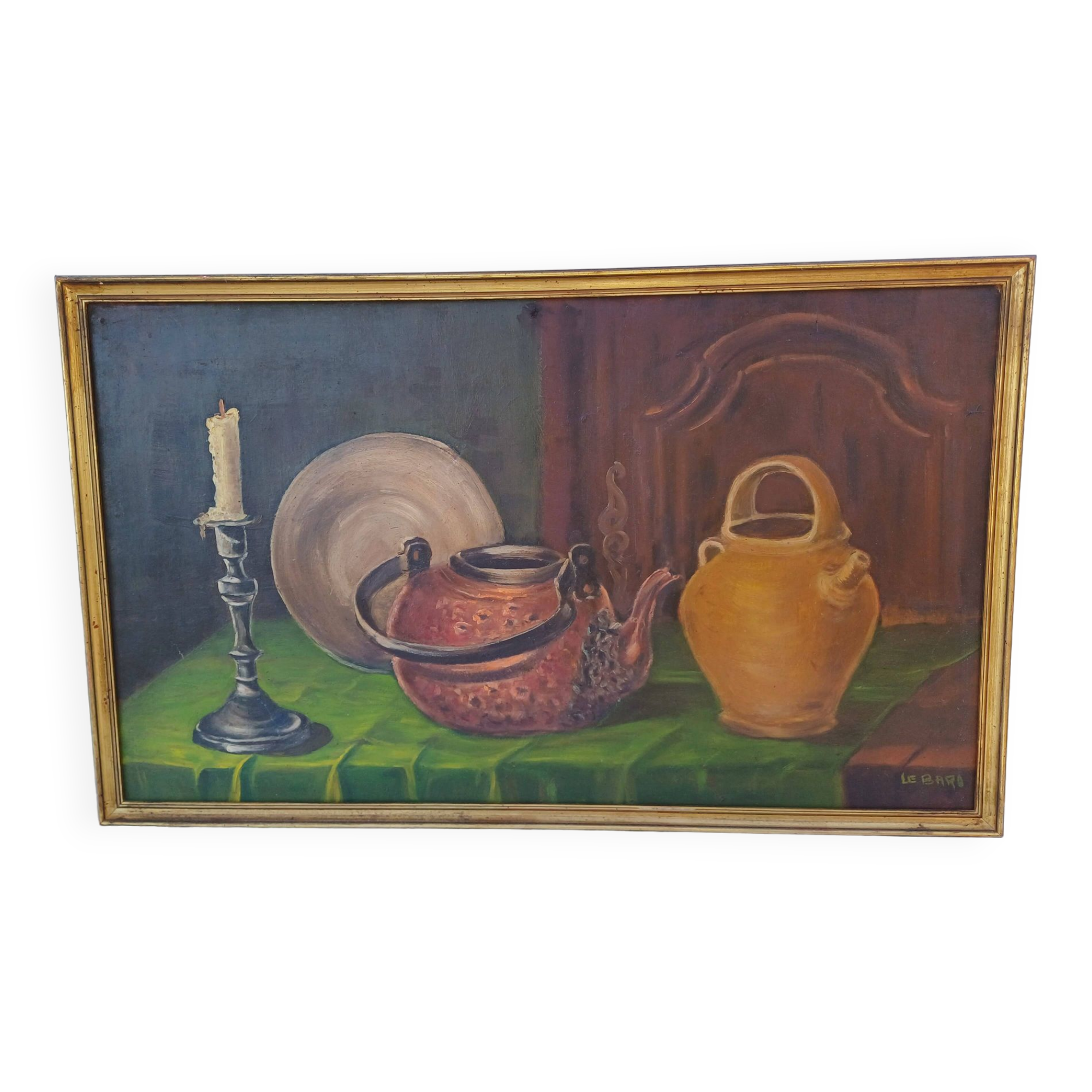 Oil on Panel “Still Life” by: Le Baro