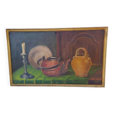 Oil on Panel “Still Life” by: Le Baro