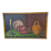 Oil on Panel “Still Life” by: Le Baro