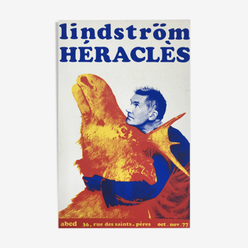 Bengt LINDSTRÖM, Heracles / ABCD Gallery, 1977. Original screenprint poster