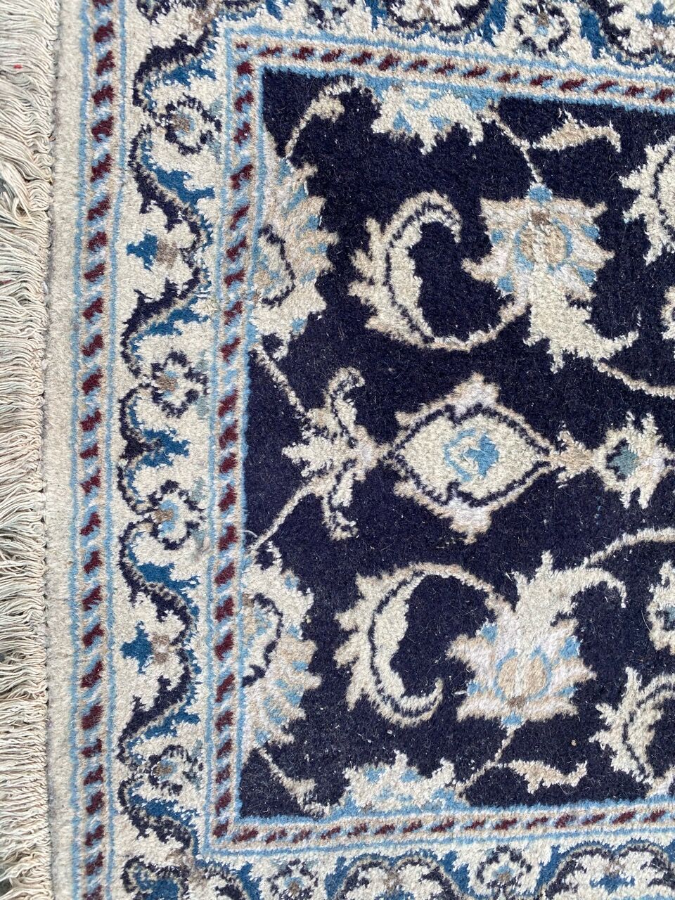 Pair of persian Naiin carpets 59x92 cm