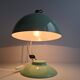 Mid-Century Mint Green Czech Desk Lamp with Chrome and Adjustable Shade