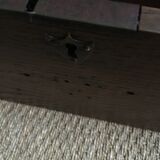 Old wooden travel chest