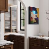 Abstract colorful handmade painting