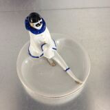 Empty vintage pocket Pierrot porcelain