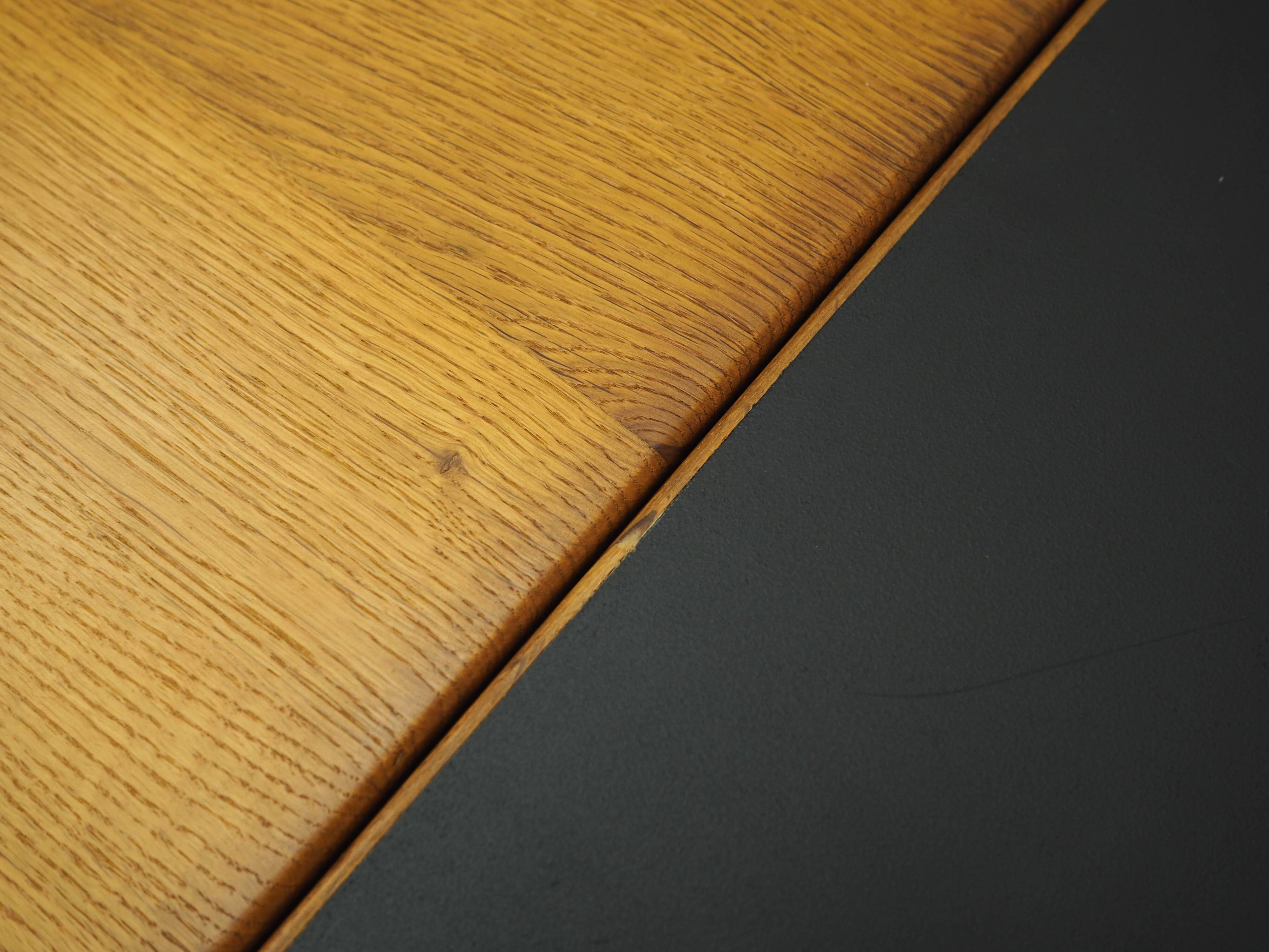 Solid oak dining table by Henning Kjærnulf, Denmark, 1960s