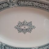 Iron Earth Oval Dish. Saint-Amand and Hamage