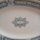 Plat Ovale Terre de fer . Saint-Amand et Hamage