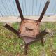 2 antique wooden workshop stools