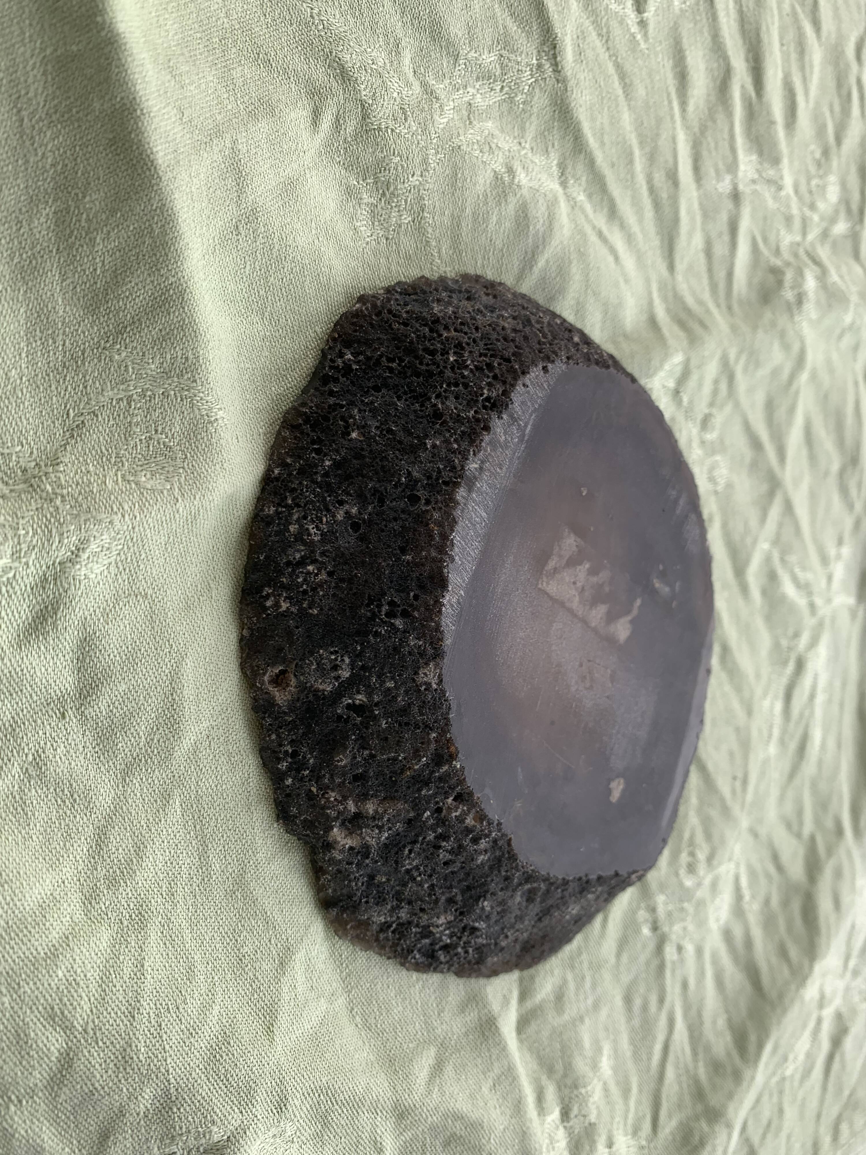 Ashtray in ashtray in vintage gray cut 1970