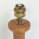 Lampe pied en bois