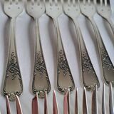 12 silver-plated dessert forks Guildar