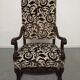 Pair of oak state armchairs, France, late 18th century