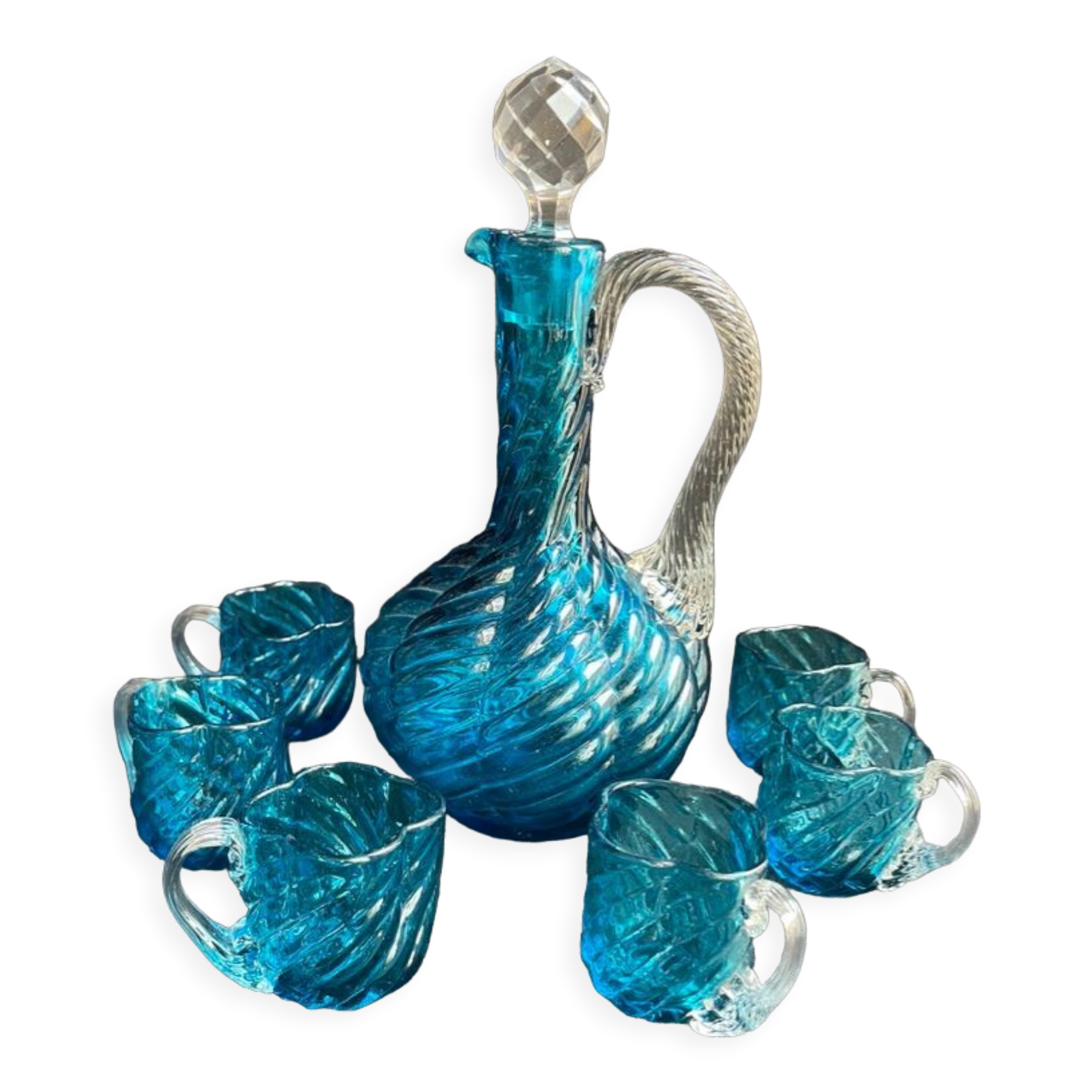 Verre à Liqueur George Sand émaillé Legras Art Nouveau