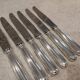6 silver-plated dessert knives by Christofle Albi, 19.8cm