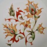 Porcelain soup plates from Chauvigny by Fernand Deshoulières