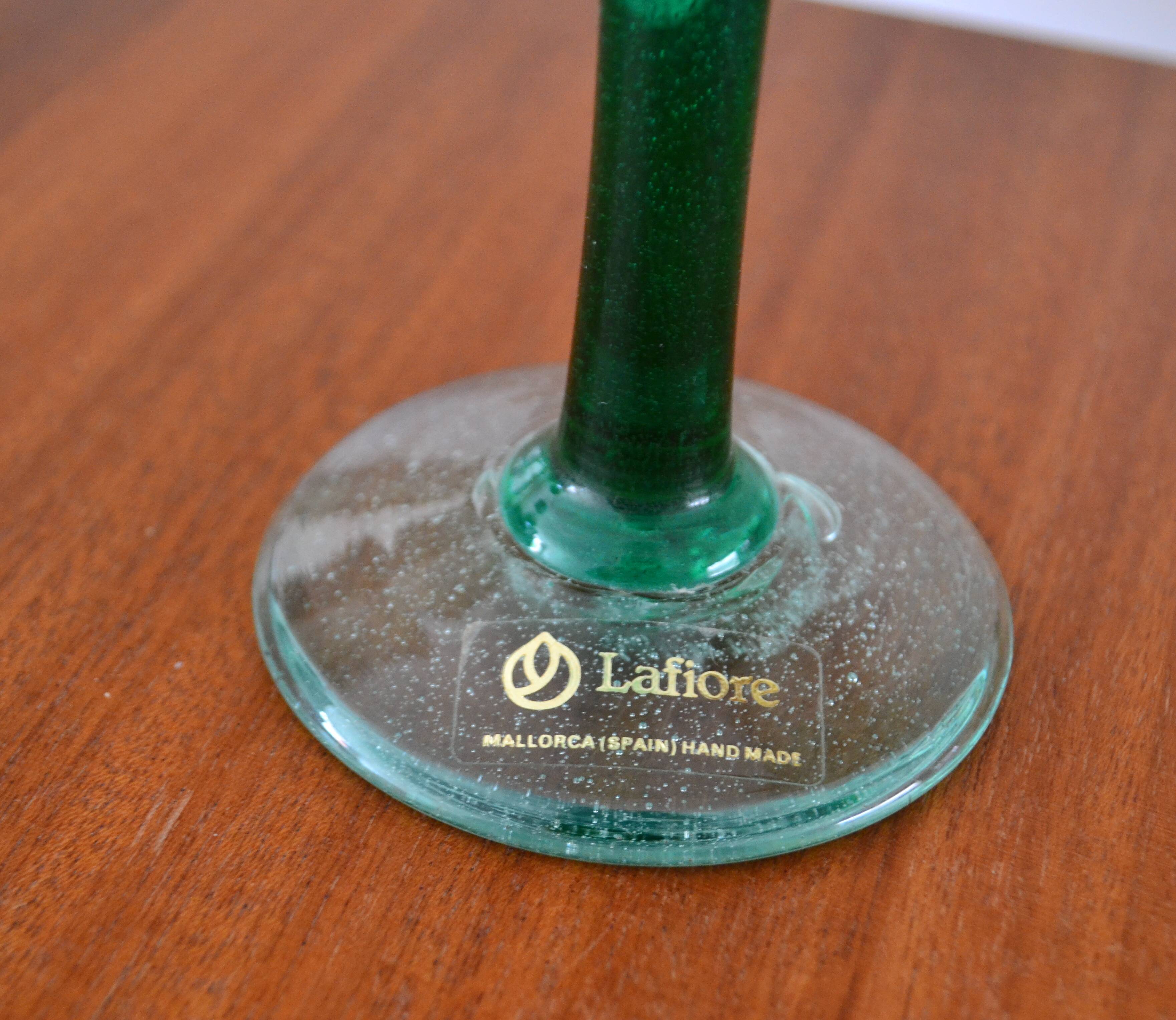 Lafiore Majorca blown glass soliflore vase 27cm