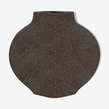 Ceramic vase 'moon [m] - black'