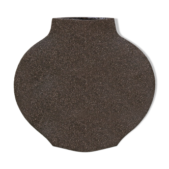 Ceramic vase 'moon [m] - black'
