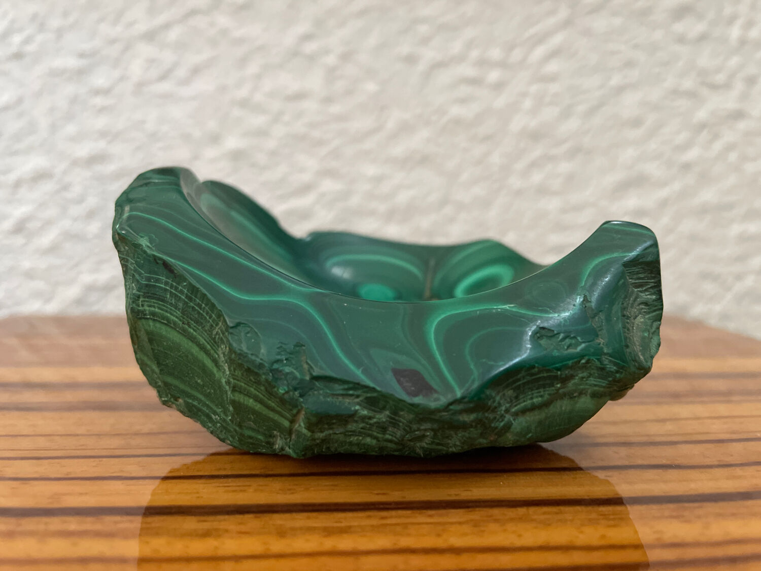 Cendrier bloc de malachite 310 gr