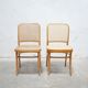 Chaise cannée vintage par J. Hoffmann, éditions Thonet