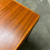 Danish teak dining table by H. Kjaernulf 60s