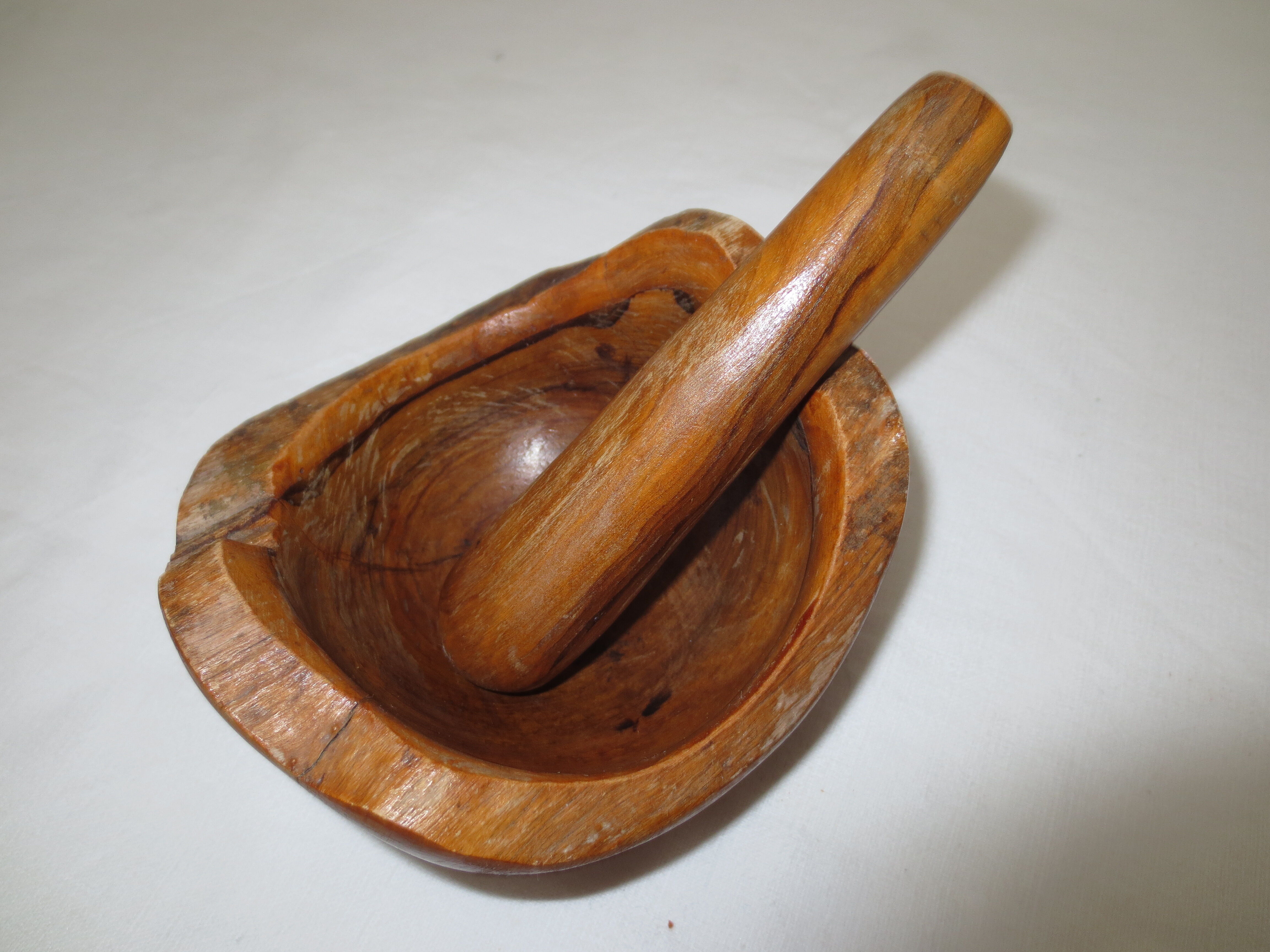 mortar and olive wood pestle
