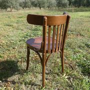 Lot de 11 chaises bistrot en bois courbé vintage