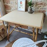 Rattan desk