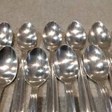 11 silver-plated coffee spoons, goldsmith Argit, art deco style