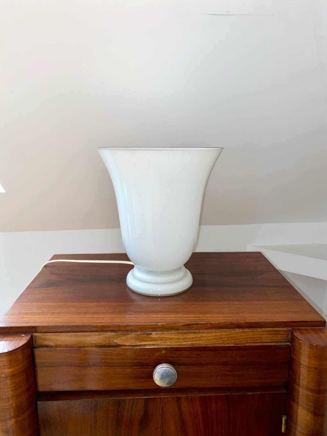 Opaline Lamp Art Deco Tulip CVV Vianne