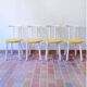 4 two-tone chairs made in Italy