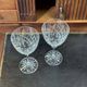2 verres à pied en cristal DAUM modèle Bolero