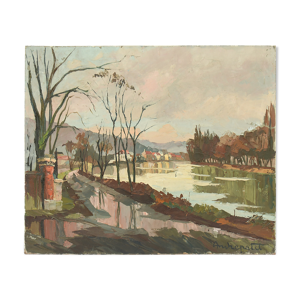 Huile sur toile Paysage