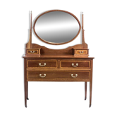 Coiffeuse en pin anglais et placage d'acajou antique par Maple & Co., années 1890.