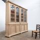 Large glass-fronted oak library – 19th century