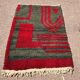 Tapis en laine pure fait main traditionnelle rouge taille 150 x 250