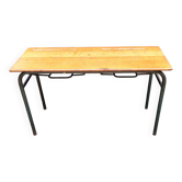 Table d'écolier vintafe 60's bois et métal