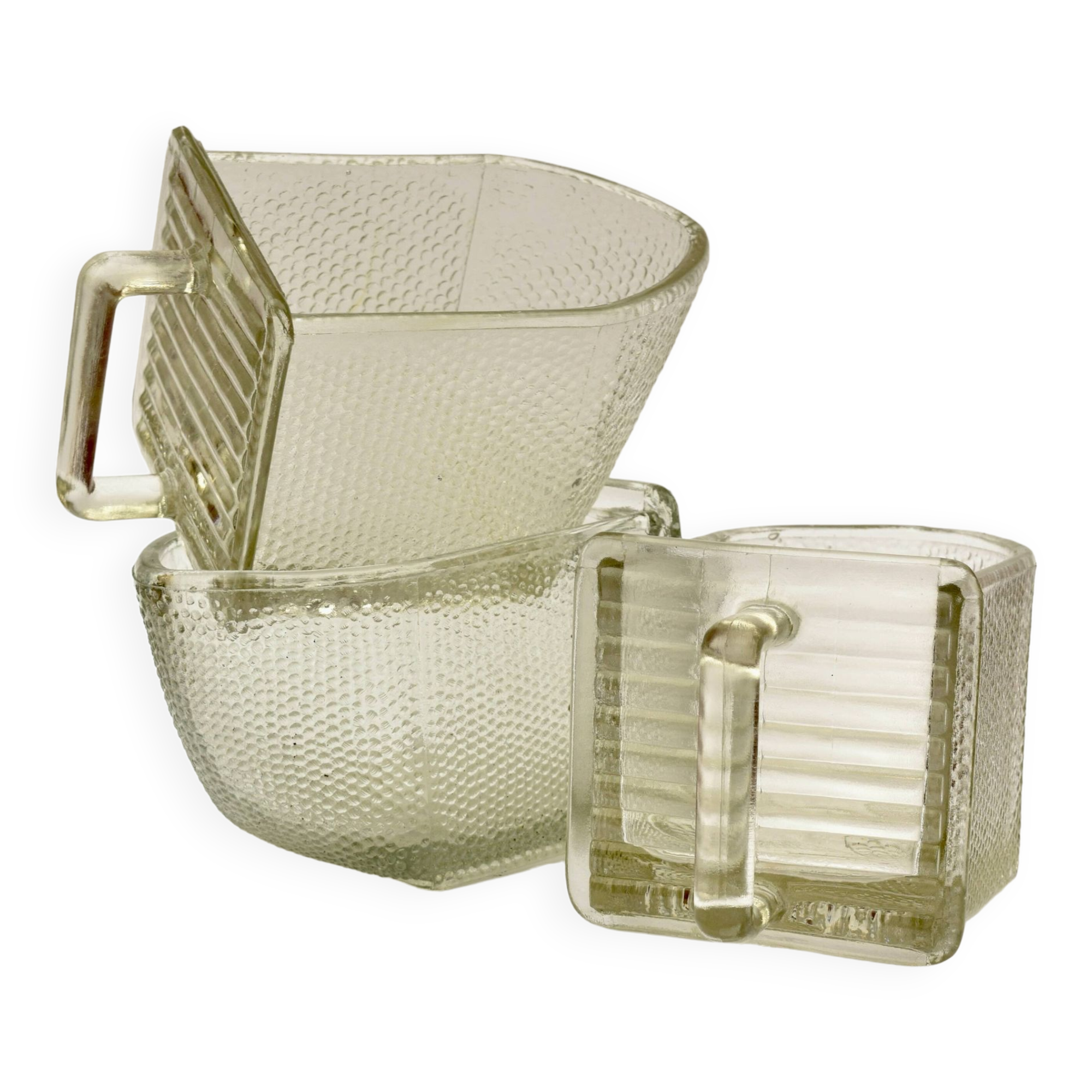 3 old drawers for molded glass kitchen shelves