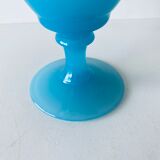 Blue opaline vase