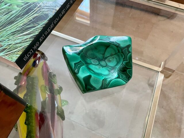 Malachite ashtray 50s