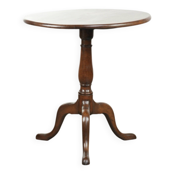 Table d'appoint en chêne anglais antique à plateau basculant de la fin du XVIIIe siècle