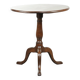 Antique English oak tilt top table / side table from the late 18th century