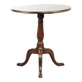Antique English oak tilt top table / side table from the late 18th century