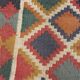 Tapis kilim en toile de jute et coton - 120cm x 180cm