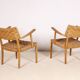Pair of Karl Schrøder Model 1570 Lounge Chairs, Fritz Hansen, 1930s